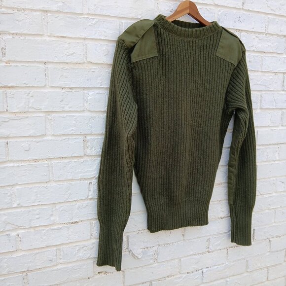 Vintage DSCP Valor Collection Wool Sweater Green - Picture 3 of 7
